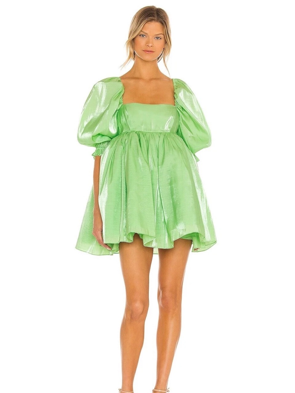 Selkie Puff dress in Avocado size S